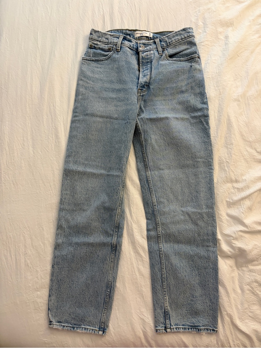 Abercrombie & Fitch Light Blue Straight-Leg Jeans